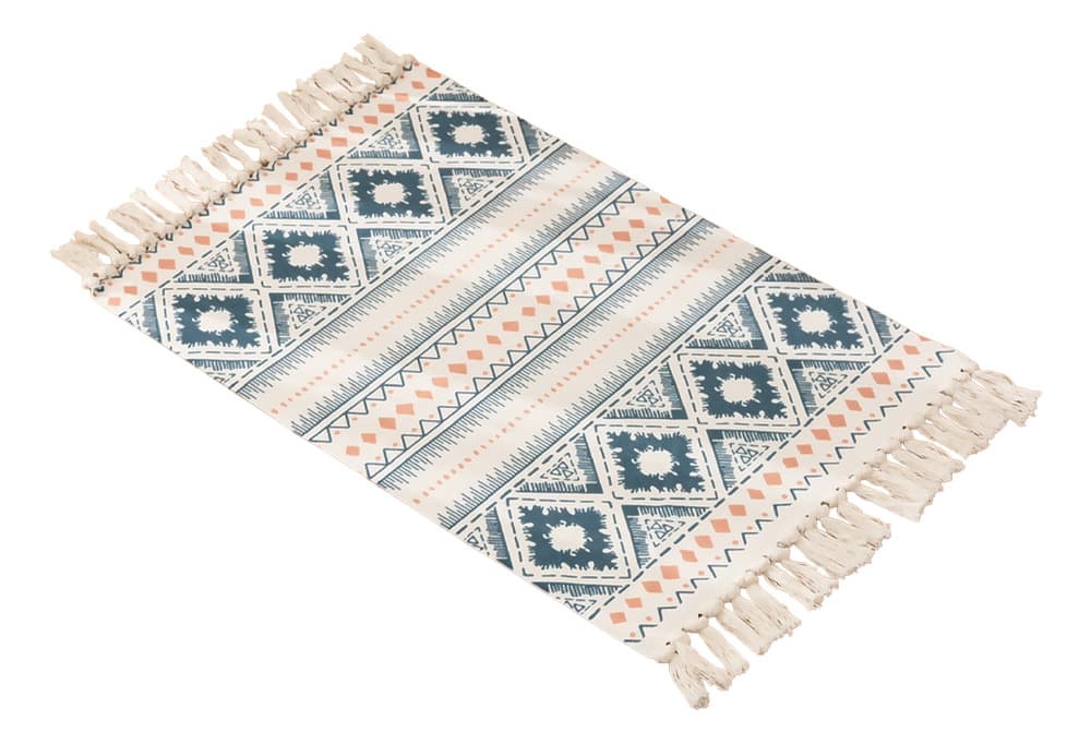 Bajada De Cama 60x90cm Lino  Con Diseño Étnico Colorido  739 90 Cm 60 Cm Colorido